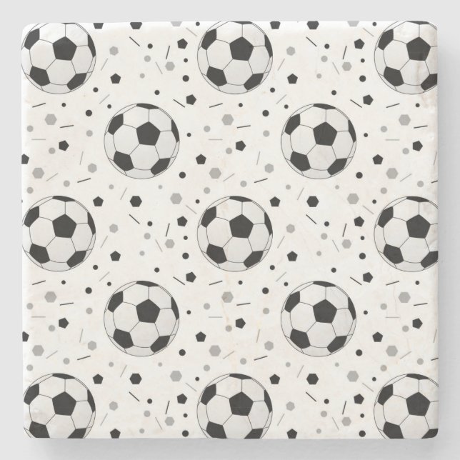Footballs Stone Coaster (Front)