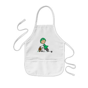 footballstickthree kids apron