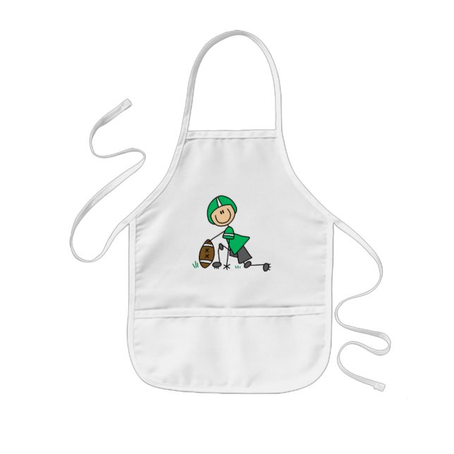 footballstickthree kids apron (Front)