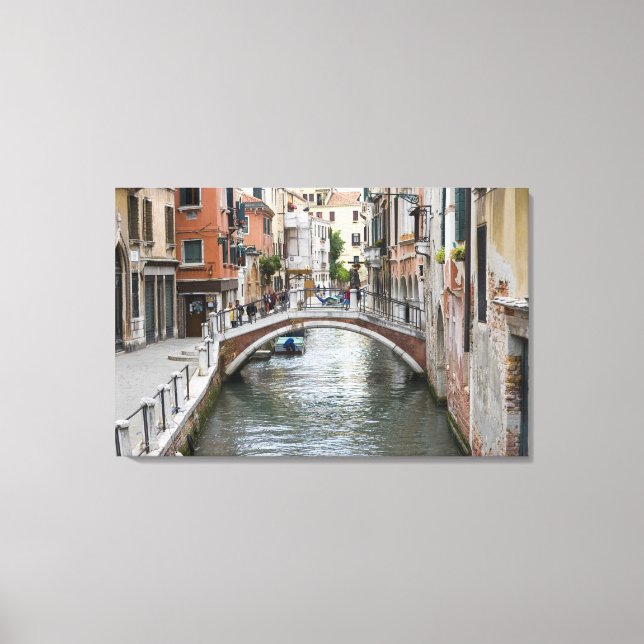 Footbridge in Venice Canvas Print (Front)
