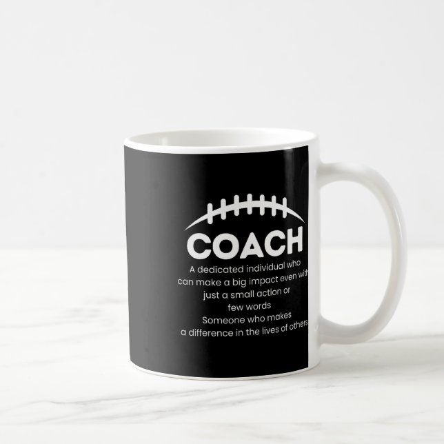 Footbyll Coach Difference Maker Appreciation Gifts Coffee Mug (Right)
