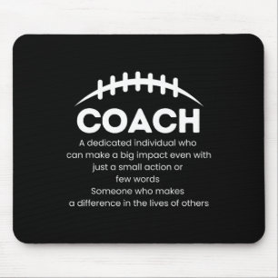 Footbyll Coach Difference Maker Appreciation Gifts Mouse Pad