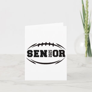 Footbyll Senior 2025 Graduation Year  Card