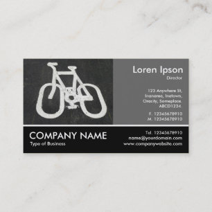 Footed Photo - 60pc Grey - Cycle Path Business Card