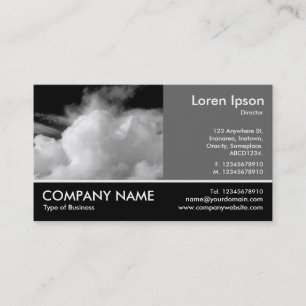 Footed Photo - 60pc Grey - Dramatic Sky Business Card