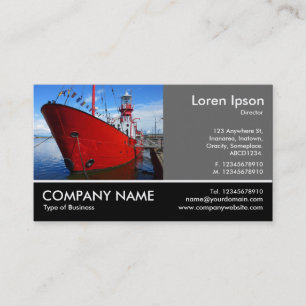 Footed Photo - 60pc Grey - Light Ship Business Card