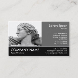 Footed Photo - 60pc Grey - Poseidon's Wife Business Card
