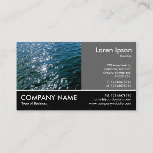 Footed Photo - 60pc Grey - Sparkling Water Business Card