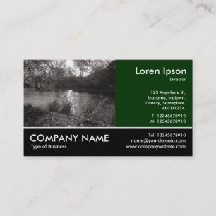 Footed Photo - Autumn in the Park Business Card