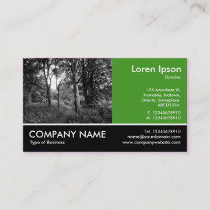 Footed Photo - Avocado Green - In the Woods Business Card