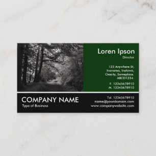 Footed Photo - Canal, Bute Park Cardiff Business Card