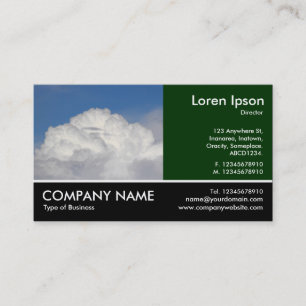 Footed Photo - Cumulonimbus Business Card