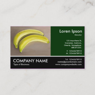 Footed Photo - Dk Green - Bananas (Painting) Business Card
