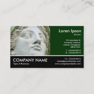 Footed Photo - Dk Green - Britannia Business Card