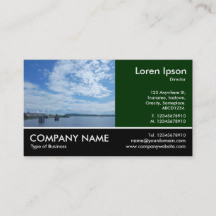 Footed Photo - Dk Green - Cardiff Bay Business Card