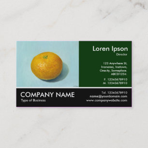 Footed Photo - Dk Green - Clementine (Painting) Business Card
