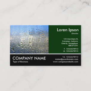 Footed Photo - Dk Green - Cool Water II Business Card
