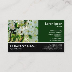 Footed Photo - Dk Green - Making Honey Business Card
