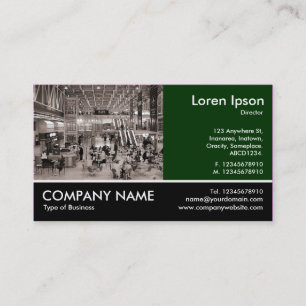 Footed Photo - Dk Green - Paddington Sta Business Card