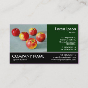 Footed Photo - Dk Green - Pink Ladies 2 (Painting) Business Card