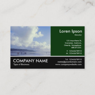 Footed Photo - Seaside Business Card