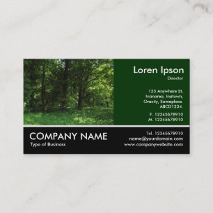 Footed Photo - Spring in the Woods 02 Business Card