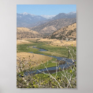 Foothills of Sierra Nevada Mountains Poster