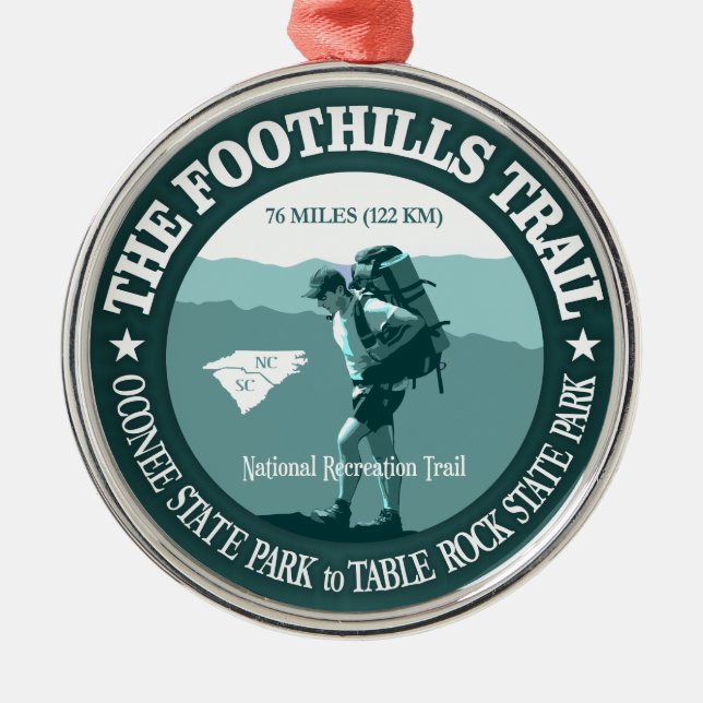 Foothills Trail Metal Tree Decoration (Front)