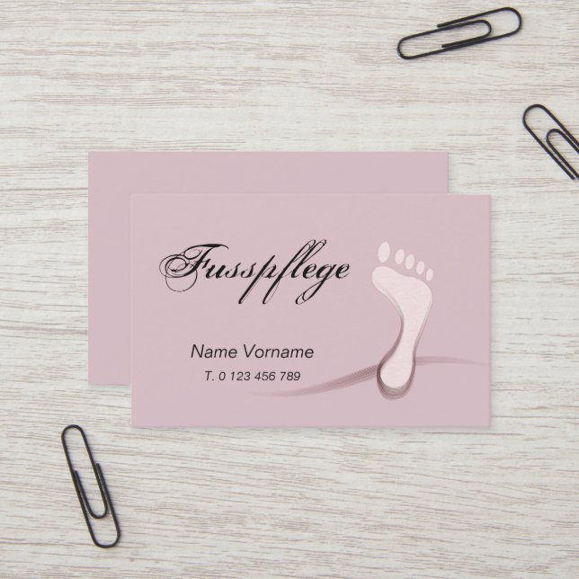 footing business card (Front/Back In Situ)