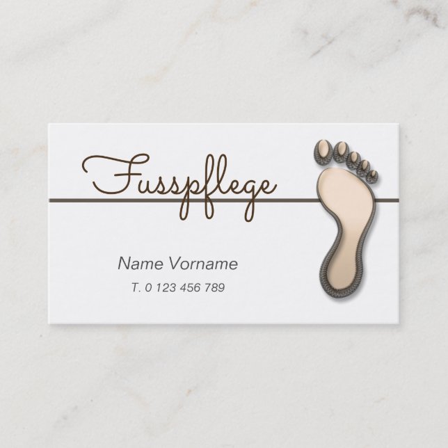 footing business card (Front)