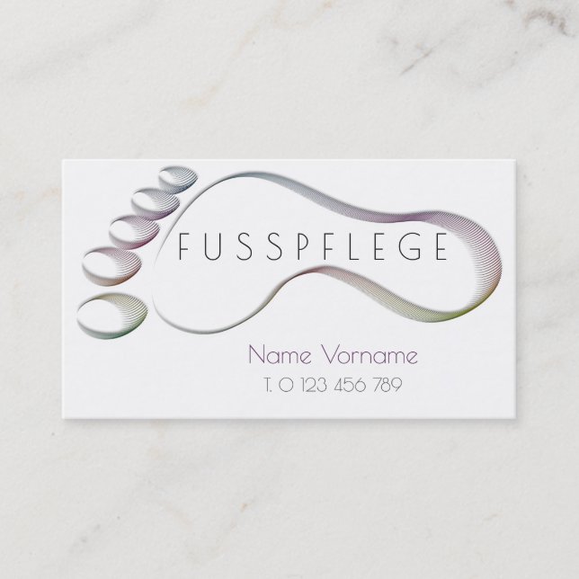 footing business card (Front)
