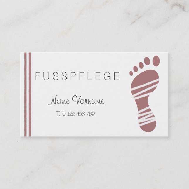 footing business card (Front)