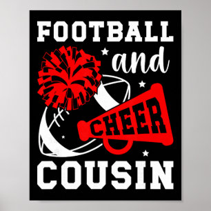 Footll And Cheer Cousin Footll And Cheerleading Co Poster
