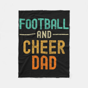 Footll And Cheer Dad Cheerleading _1  Fleece Blanket