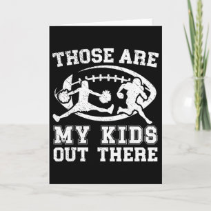 Footll And Cheer Dad Footll Player And Cheerleader Card