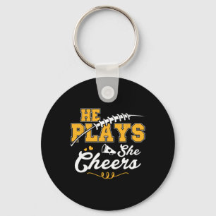 Footll And Cheer Mom Cheerleading Mother Footll Key Ring