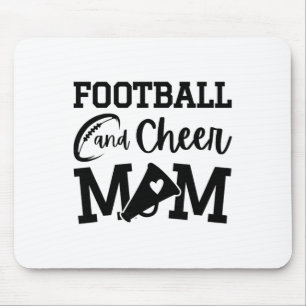 Footll And Cheer Mum Orange Cheerleading Mouse Pad