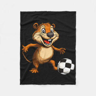 Footll Beaver  Fleece Blanket