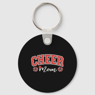 Footll Cheer Mum Game Day Cheerleading Proud Cheer Key Ring