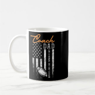 Footll Coach Dad Like A Normal Dad Only Cooler Usa Coffee Mug