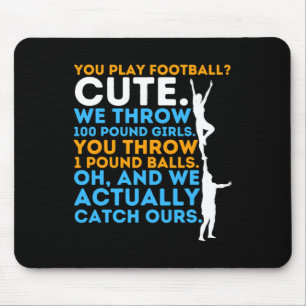 Footll Cute - Cheerleader Cheerleading Cheer Compe Mouse Pad