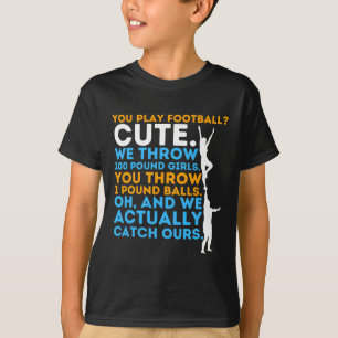 Footll Cute - Cheerleader Cheerleading Cheer Compe T-Shirt