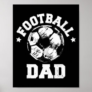 Footll Dad Sketch Soccer Ll Proud Match Day Mum Poster