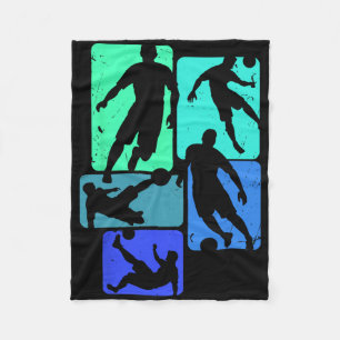 Footll Goat Striker Number 7 Kicking Soccer Ll Fleece Blanket