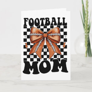 Footll Mum Coquette Footll Bow Mother Day For Wome Card