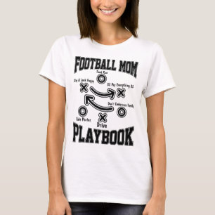 Footll Mum Playbook Footll Player Mama Sport Love T-Shirt