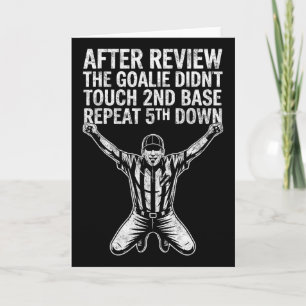 Footll Sell Soccer Referee Funny Joke Tee Footll F Card