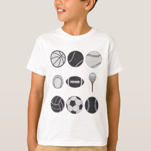 Footll Sell Soccer Volleyll Sketll Cricket Ll  T-Shirt