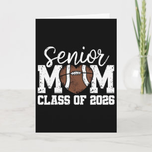 Footll Senior Mum Cl Of 2026 Graduate Senior Mama Card