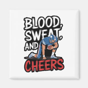 Footll Touchdown Footll Lover Sunday Lineman Magnet